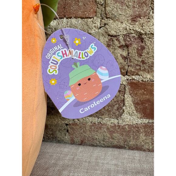 Squishmallows Original Caroleena The Orange Carrot with Bucket Hat 12" Plush - Picture 4 of 9
